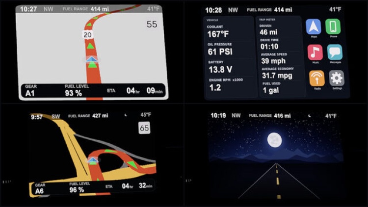 ATS - 2024 Ford Bronco Gösterge Paneli GPS Ekranları (1.61) kapak gorseli